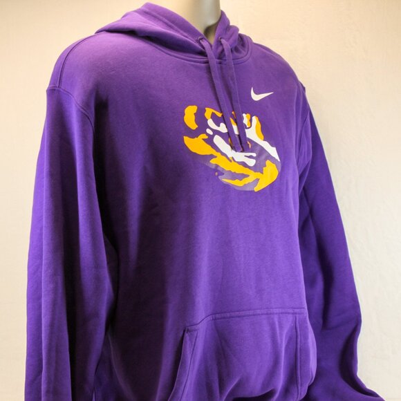 LSU Tigers Long Sleeve Pullover Hoodie Men's Size XXL - Picture 1 of 13